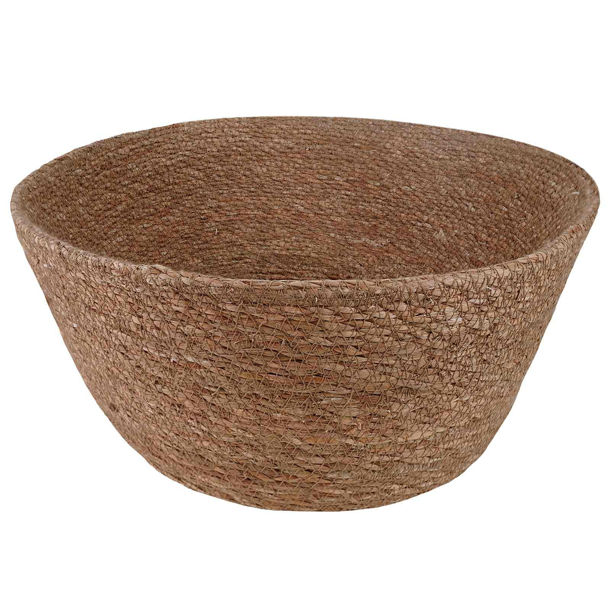 Vidaxl plantenpot met handvatten naturel ø 45 x 36 cm 100% zeegras