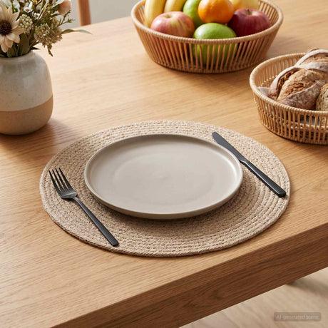 Vidaxl jute placematten 12 st naturel 100% tossa jute
