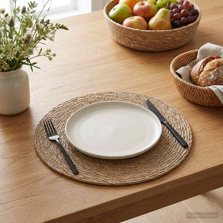 Vidaxl zeegroene placemats 4 st naturel 100% zeegras