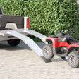 Vidaxl motorcycle ramp 680 kg 2 st zilver 680 kg aluminium