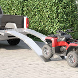 Vidaxl motorcycle ramp 680 kg 2 st zilver 680 kg aluminium