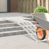 Vidaxl motorcycle ramp 680 kg zilver 680 kg aluminium