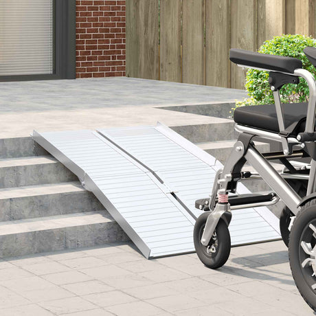 Vidaxl rolstoelhelling 270 kg zilver 270 kg aluminium
