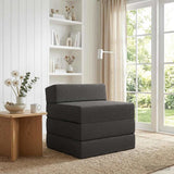 Vidaxl vouwbare bankbed donkergrijs 70 x 60 x 63 cm stof