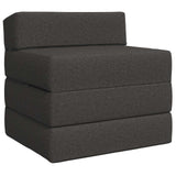 Vidaxl vouwbare bankbed donkergrijs 70 x 60 x 63 cm stof