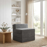 Vidaxl vouwbare bankbed donkergrijs 70 x 60 x 63 cm fluweel