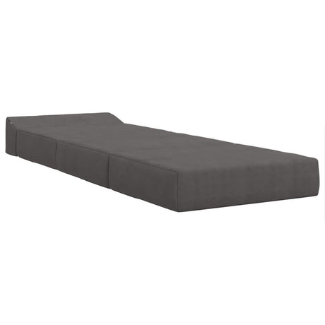 Vidaxl vouwbare bankbed 2-zits donkergrijs 70 x 60 x 63 cm katoen stof