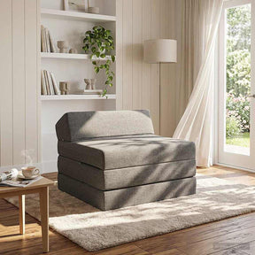 Vidaxl vouwbare bankbed lichtgrijs 70 x 60 x 49 cm stof