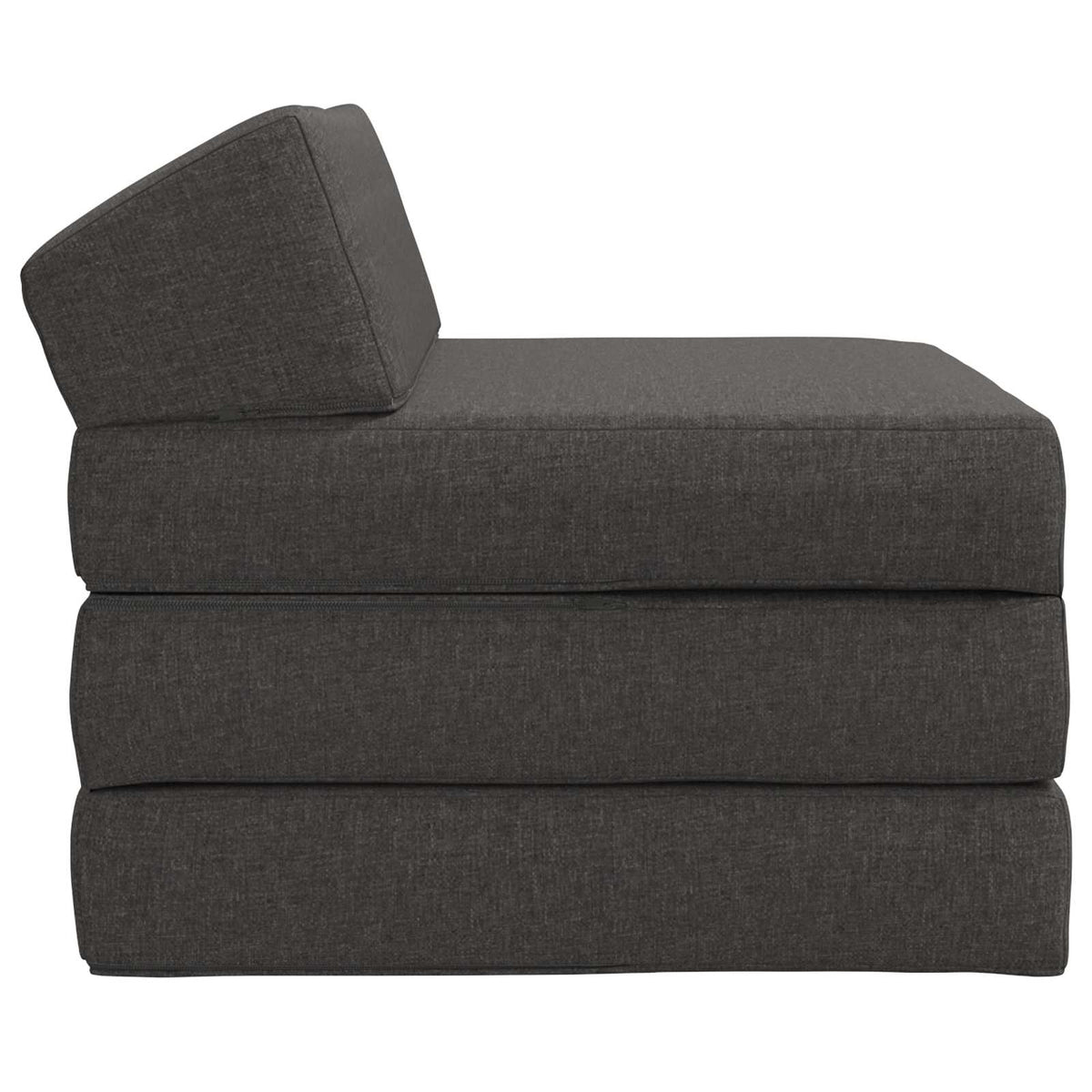Vidaxl vouwbare bankbed donkergrijs 70 x 60 x 49 cm stof
