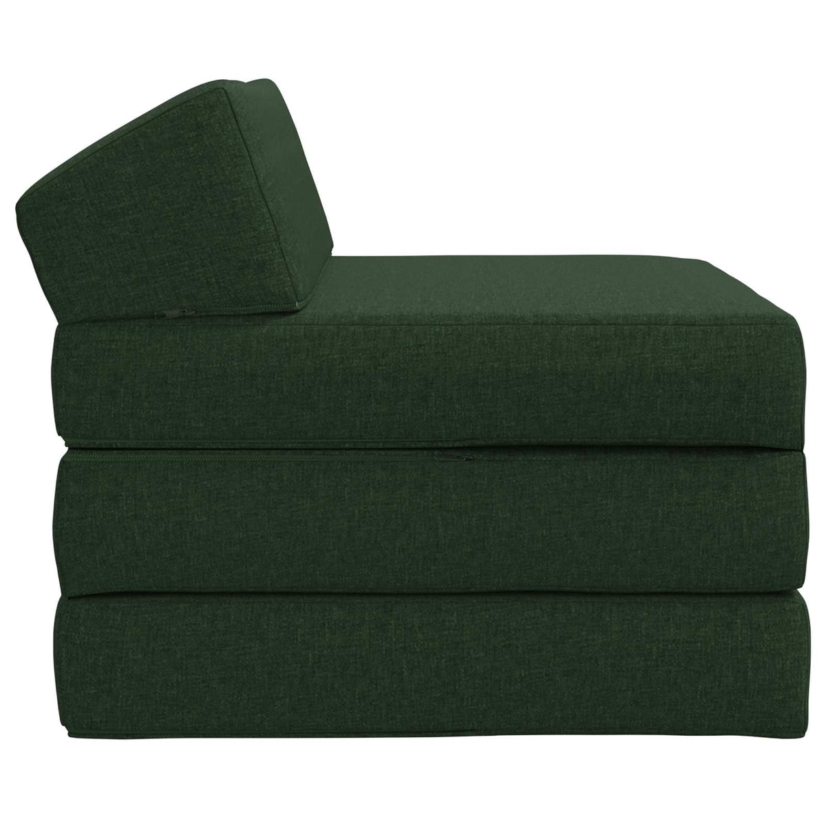 Vidaxl vouwbare bankbed donkergroen 200 x 70 x 10 cm stof