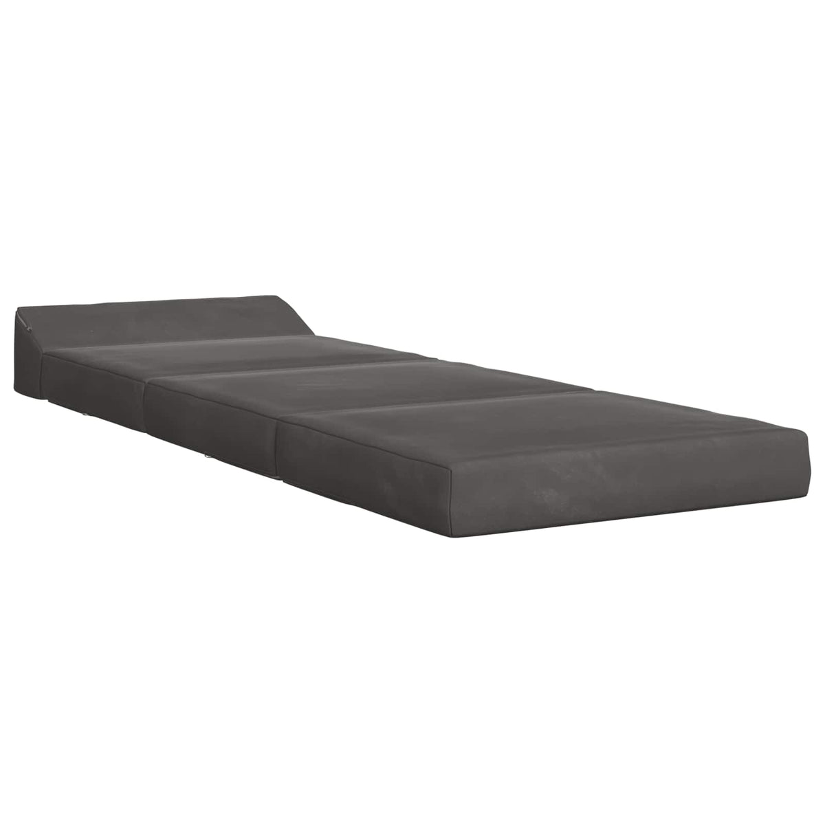 Vidaxl vouwbare bankbed donkergrijs 200 x 70 x 10 cm fluweel
