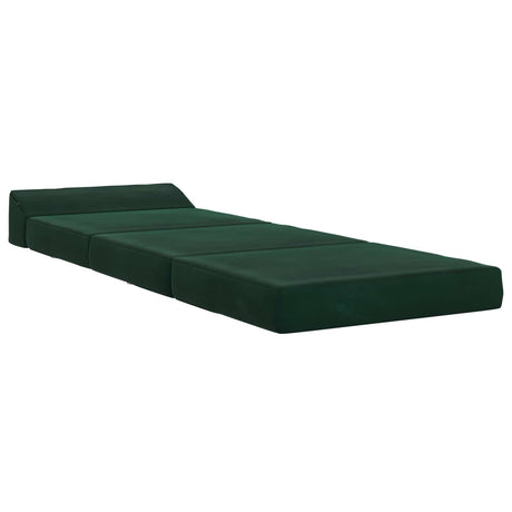 Vidaxl vouwbare bankbed donkergroen 70 x 60 x 49 cm fluweel