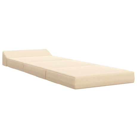 Vidaxl vouwbare bankbed 2-zits crèmekleurig 70 x 60 x 49 cm
