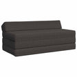 Vidaxl vouwbare bankbed donkergrijs 120 x 60 x 49 cm stof