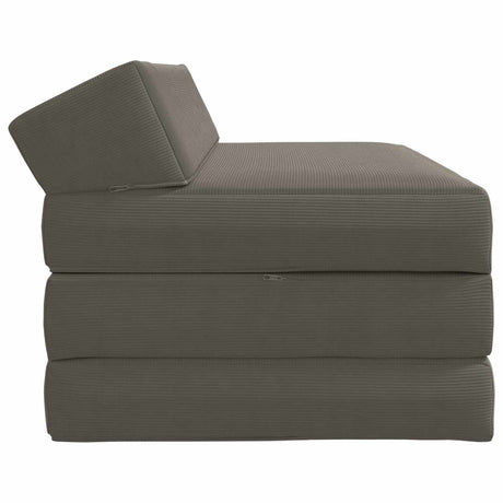 Vidaxl vouwbare bankbed 2-zits lichtgrijs 120 x 60 x 49 cm stof