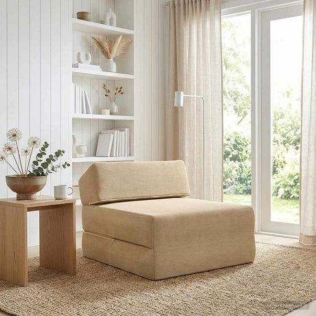 Vidaxl vouwbare bankbed groen grijs 60 x 70 x 41 cm stof
