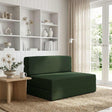 Vidaxl vouwbare bankbed donkergroen 70 x 80 x 60 cm stof