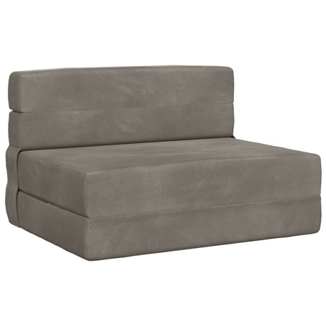 Vidaxl vouwbare bankbed lichtgrijs 100 x 80 x 60 cm stof
