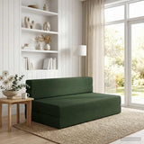 Vidaxl vouwbare bankbed donkergroen 152 x 86,5 x 60 cm stof
