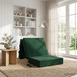 Vidaxl vouwbare bankbed 75 x 63 x 45 cm donkergroen