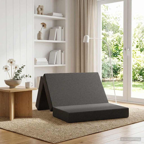 Vidaxl vouwbare bankbed 90 x 67 x 45 cm donkergrijs