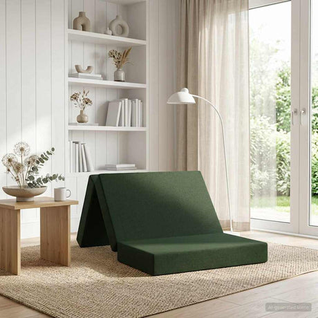 Vidaxl vouwbare bankbed 100 x 67 x 45 cm donkergroen