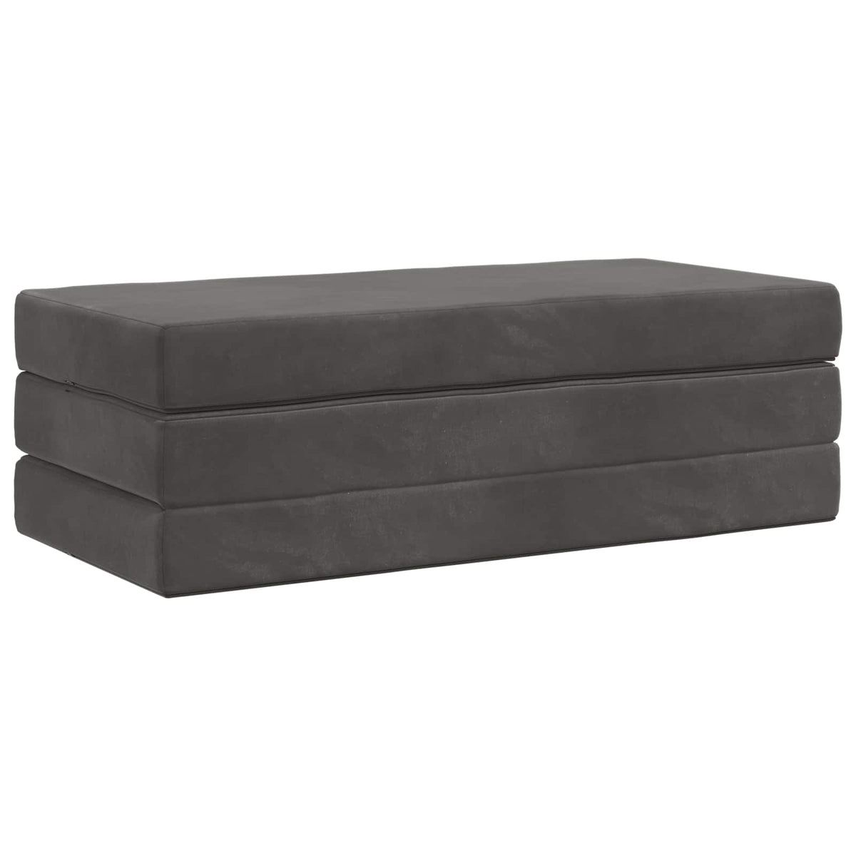 Vidaxl vouwbare bankbed 120 x 67 x 45 cm donkergrijs