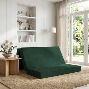 Vidaxl vouwbare bankbed 160 x 67 x 45 cm donkergroen
