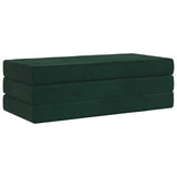 Vidaxl vouwbare bankbed 120 x 67 x 45 cm donkergroen