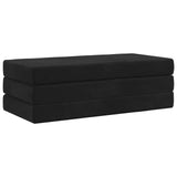 Vidaxl vouwbare bankbed 160 x 67 x 45 cm zwart