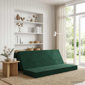 Vidaxl vouwbare bankbed 180 x 67 x 45 cm donkergroen