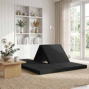 Vidaxl vouwbare bankbed 70 x 67 x 48 cm zwart