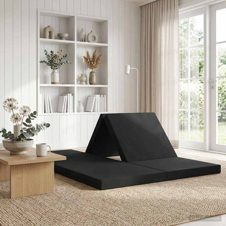 Vidaxl vouwbare bankbed 70 x 67 x 48 cm zwart