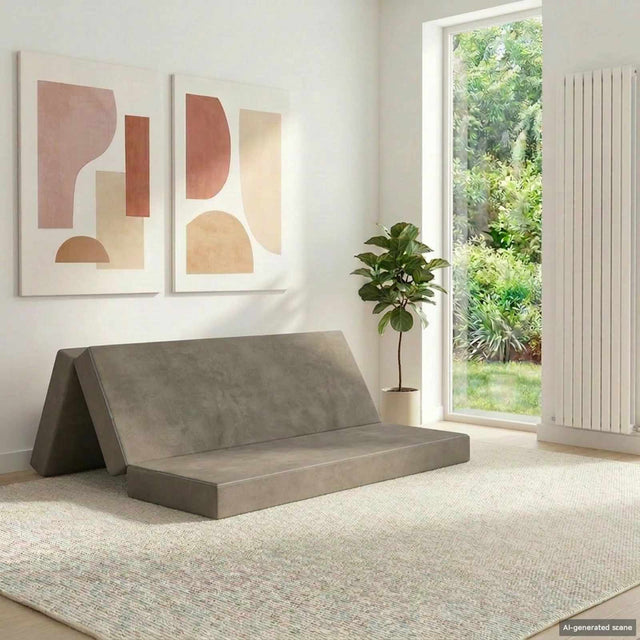 Vidaxl vouwbare bankbed 160 x 67 x 45 cm lichtgrijs