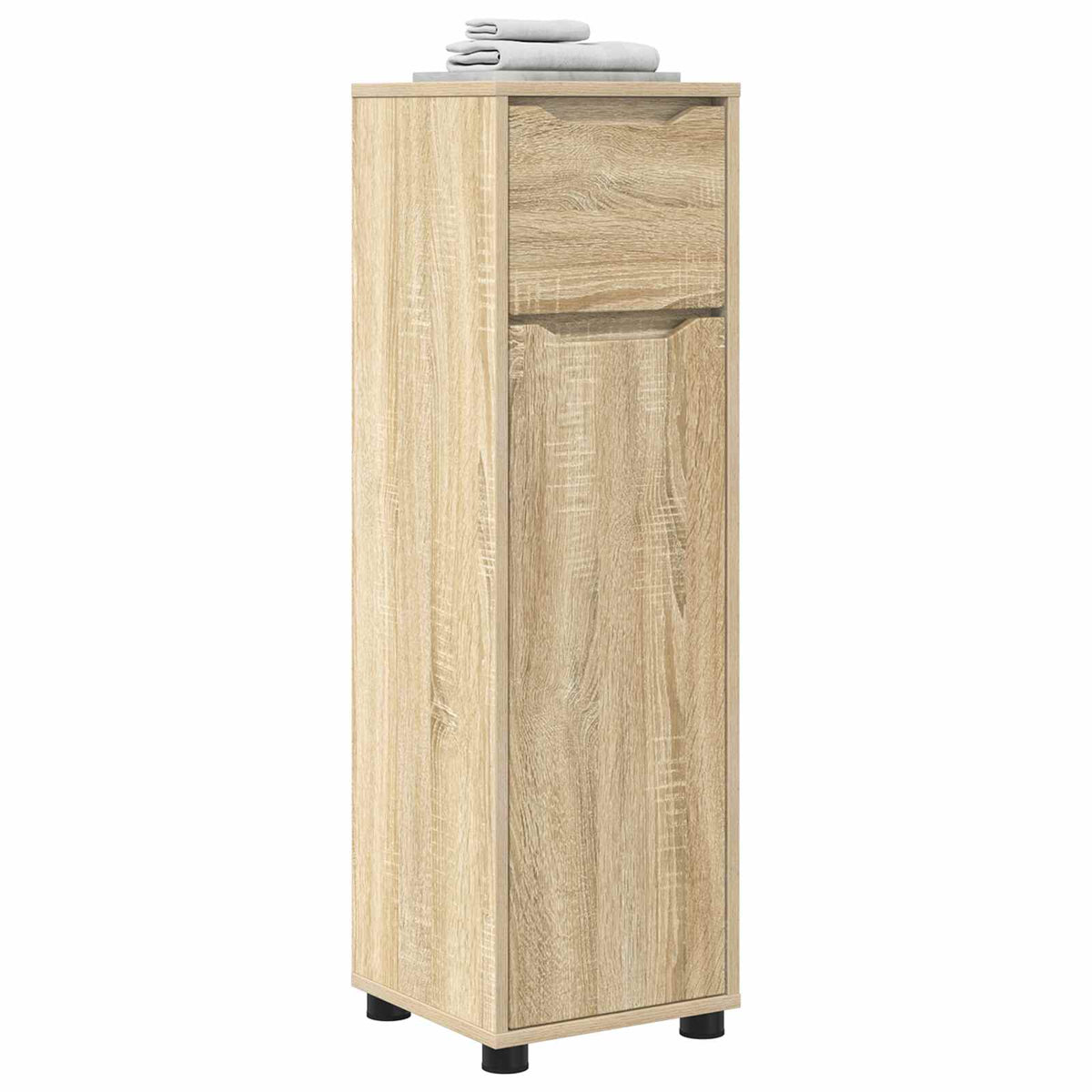 Vidaxl badkamer kast sonoma eiken 30,5 x 30 x 101 cm bewerkt hout
