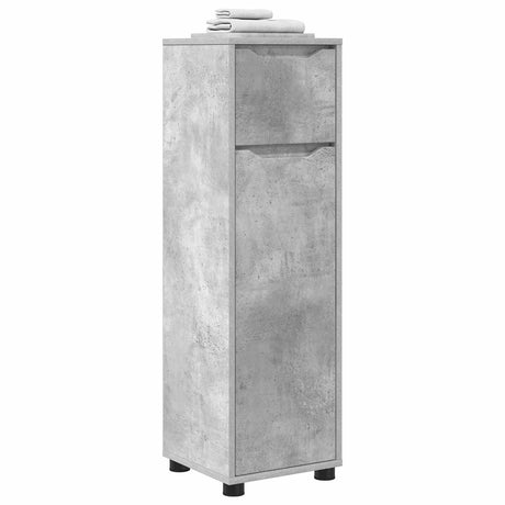 Vidaxl badkamer kast beton grijs 30,5 x 30 x 101 cm bewerkt hout