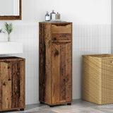 Vidaxl badkamer kast oud hout 30,5 x 30 x 101 cm bewerkt hout