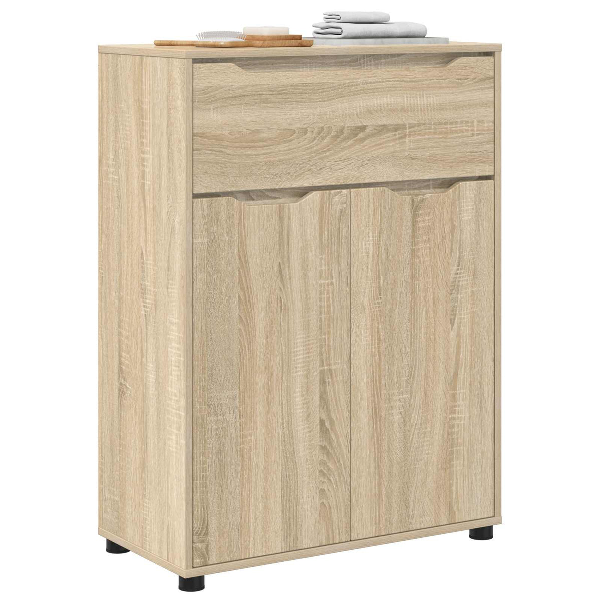 Vidaxl badkamer kast sonoma eiken 72,5 x 36,5 x 100 cm bewerkt hout