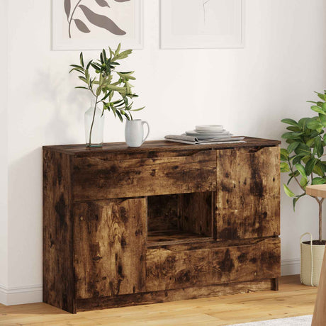 Vidaxl dressoir gerookt eiken 100 x 30 x 65,6 bewerkt hout