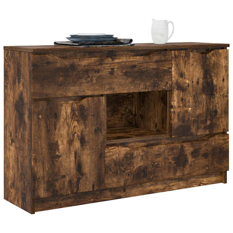 Vidaxl dressoir gerookt eiken 100 x 30 x 65,6 bewerkt hout