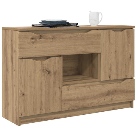 Vidaxl dressoir artisan eiken 100 x 30 x 65,6 bewerkt hout
