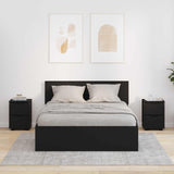 Vidaxl nachtkastjes 2 st zwart 30,5 x 30 x 43 cm bewerkt hout