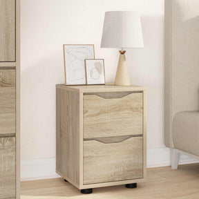 Vidaxl nachtkastje sonoma eiken 30,5 x 30 x 43 cm bewerkt hout