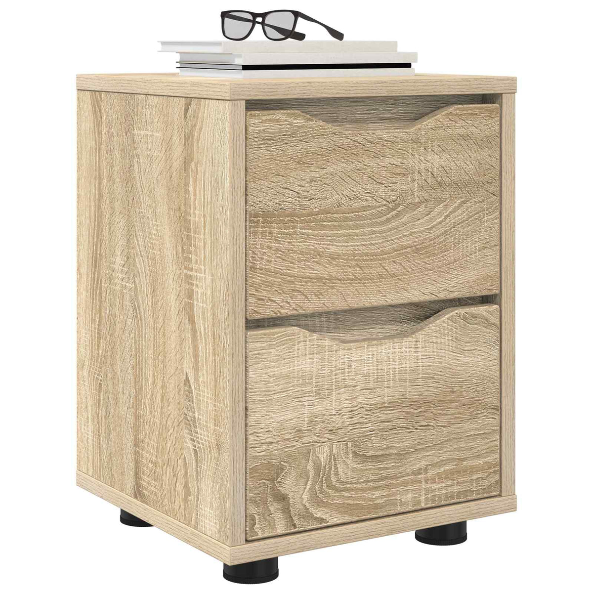 Vidaxl nachtkastjes 2 st sonoma eiken 30,5 x 30 x 43 cm bewerkt hout