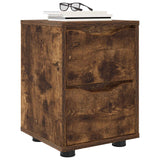 Vidaxl nachtkastjes 2 st gerookt eiken 30,5 x 30 x 43 cm bewerkt hout