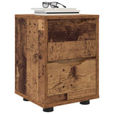 Vidaxl nachtkastje oud hout 30,5 x 30 x 43 cm bewerkt hout