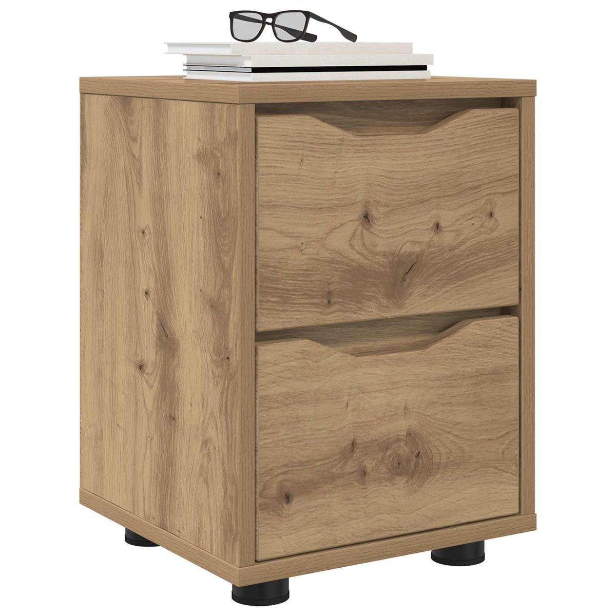 Vidaxl nachtkastjes 2 st artisan eiken 30,5 x 30 x 43 cm bewerkt hout