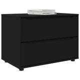 Vidaxl opbergkast 80 x 48 x 57 cm bewerkt hout zwart