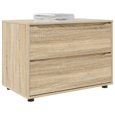 Vidaxl opbergkast 80 x 48 x 57 cm bewerkt hout sonoma eiken