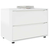 Vidaxl opbergkast 80 x 48 x 57 cm bewerkt hout hoogglans wit